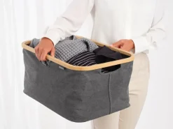 New Brabantia laundry basket foldable 40 L, Pepper Black