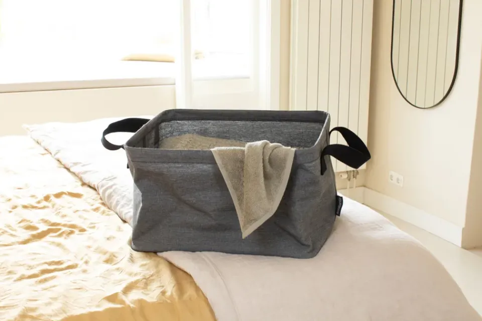 Best Brabantia laundry basket foldable 35 L, Pepper Black