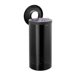 Discount Brabantia laundry basket with plastic lid 35 L, Matte Black