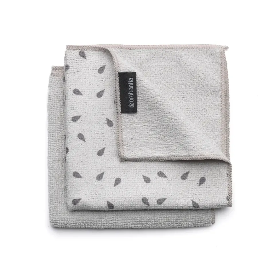 Dishcloths & Brushes^Brabantia microfiber cloth 2-pack, light Grey