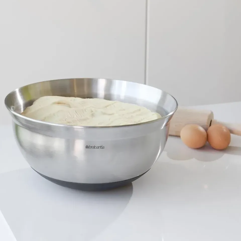New Brabantia mixing bowl, black 3 l Silver-colouredBlack