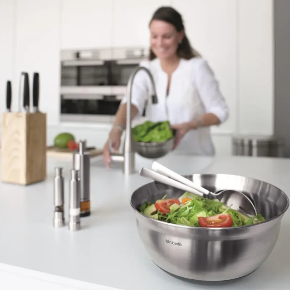 New Brabantia mixing bowl, black 3 l Silver-colouredBlack