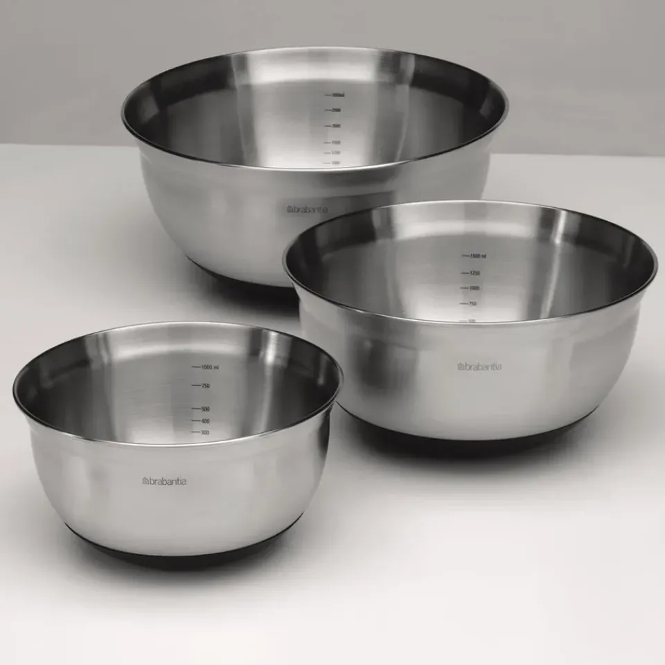 Mixing Bowls^Brabantia mixing bowl 3-pack, 3-pack Silver-coloured