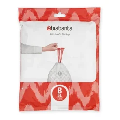 Other Washing & Cleaning Accessories^Brabantia PerfectFit waste bag 40st, 5 liter White