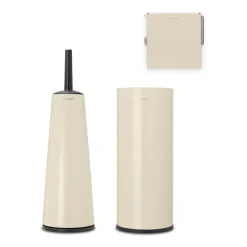 Toilet Brushes^Brabantia ReNew bathroom accessories 3-pieces, Soft Beige
