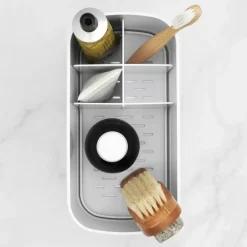 Toothbrush Holders^Brabantia ReNew sink organizer, White