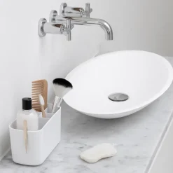 Toothbrush Holders^Brabantia ReNew sink organizer, White