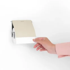 Toilet Roll Holders^Brabantia ReNew toilet paper holder, Soft Beige