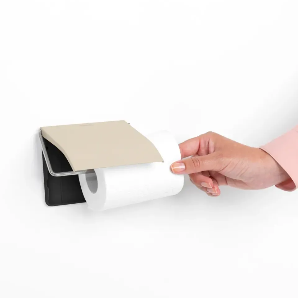 Toilet Roll Holders^Brabantia ReNew toilet paper holder, Soft Beige