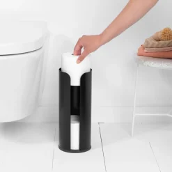 Best Brabantia toilet paper holder 3 rolls, matte Black