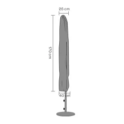 Garden Details & Accessories^Brafab furniture cover parasol, 170 cm Black