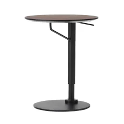 Side Tables^Audo Copenhagen Branch side table Ø45 cm, Dark stained oak Black