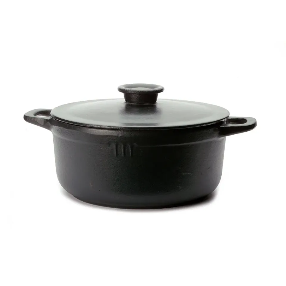 Cast Iron Casserole Pots^Fiskars Brasserie pot, 5.5 liter Black