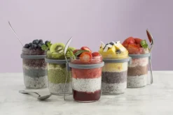 Lunch Boxes & Food Containers^Kilner Breakfast set glass bowl + spoon, 0,35 L Silver-colouredTransparent