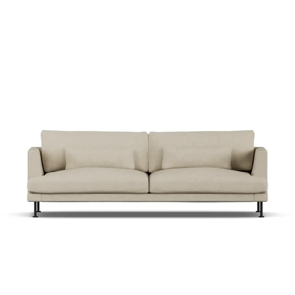 Sofas^1898 Bredhult sofa, Bern 0341-black steel, 3-seater Beige