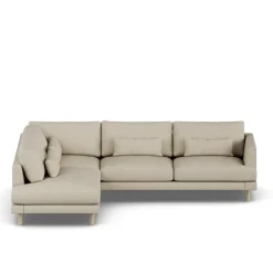 Online 1898 Bredhult sofa, Bern 0341-white-oiled oak, 3-seater A2 Beige