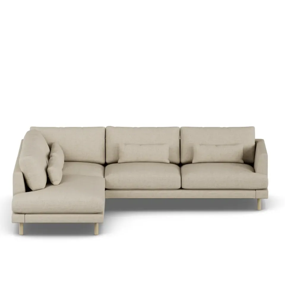 Online 1898 Bredhult sofa, Bern 0341-white-oiled oak, 3-seater A2 Beige