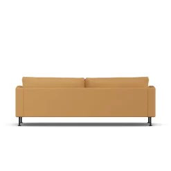 Sofas^1898 Bredhult sofa, Jump Honey 1959-black steel, 3-seater Yellow
