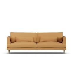 Online 1898 Bredhult sofa, Jump Honey 1959-white-oiled oak, 3-seater Yellow