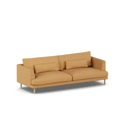 Online 1898 Bredhult sofa, Jump Honey 1959-white-oiled oak, 3-seater Yellow