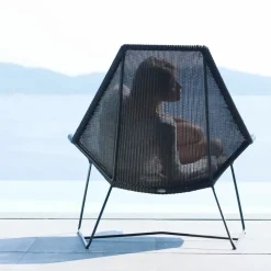 Sale Cane-line Breeze lounge armchair weave, Light Grey
