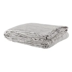 Clearance Scandi Living Breeze throw 260x260cm, Grey