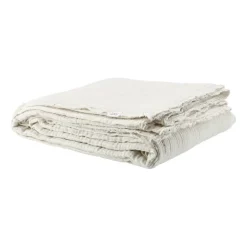 Bedspreads & Throws^Scandi Living Breeze throw 260x260cm, Off- White