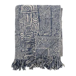 Outlet Bloomingville Bresso throw 130x160 cm, Blue