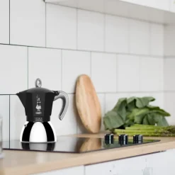 Coffee Machines^Bialetti Brewer MokaInduction 4 cups, 15 cl BlackSilver-coloured