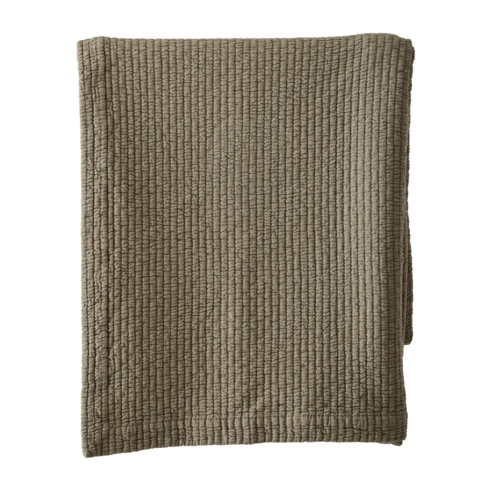 Discount Tell Me More Brick bedspread 140x200 cm, Olive Green