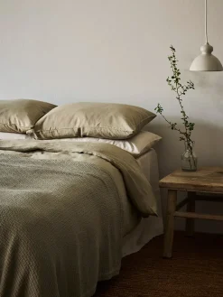 Discount Tell Me More Brick bedspread 140x200 cm, Olive Green