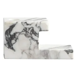 Hot 101 Copenhagen Brick low candle holder 7.5x14 cm, Calacatta White