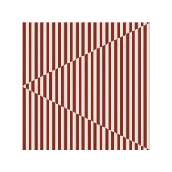 New Cooee Design Broken Lines napkin 33x33 cm 20-pack, Berry-white RedWhite