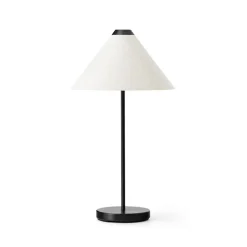 Portable Lighting^New Works Brolly portable table lamp, Linen BeigeBlack