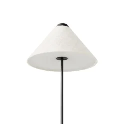 Portable Lighting^New Works Brolly portable table lamp, Linen BeigeBlack