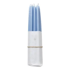 Discount Broste Copenhagen dipped antique candles 10-pack, Plain air, light Blue