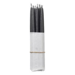 Candles^Broste Copenhagen dipped antique candles 10-pack, Northern dusk Grey
