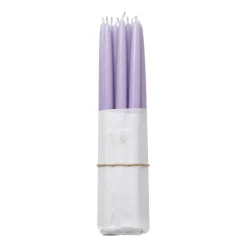 Online Broste Copenhagen dipped antique candles 10-pack, Orchid light Purple