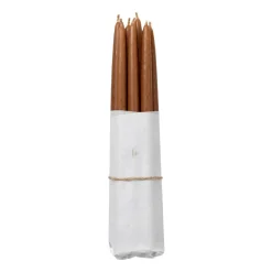 Candles^Broste Copenhagen dipped antique candles 10-pack, Mocca Brown