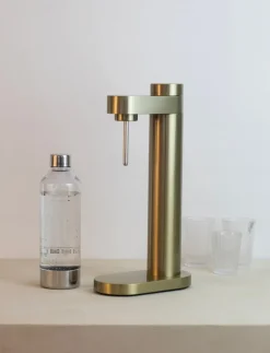 Soda Makers^Stelton Brus carbonator, Brushed Brass Gold-coloured