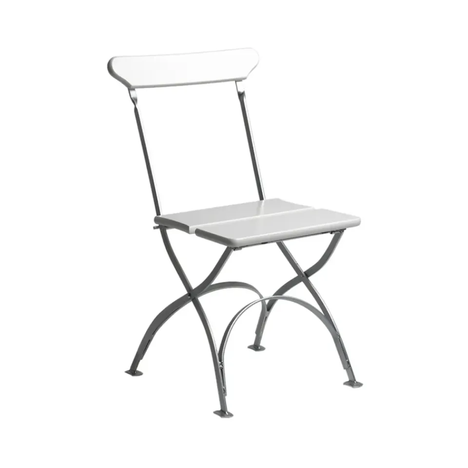 Discount Grythyttan Stålmöbler Bryggeri chair, lacquer oak-hot-dip galvanized White