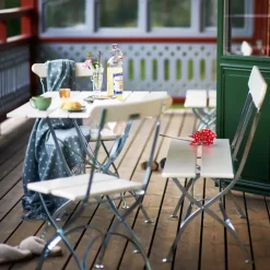 Discount Grythyttan Stålmöbler Bryggeri chair, lacquer oak-hot-dip galvanized White