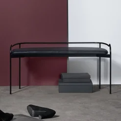 Benches^SMD Design Bubble bench, . leather Black