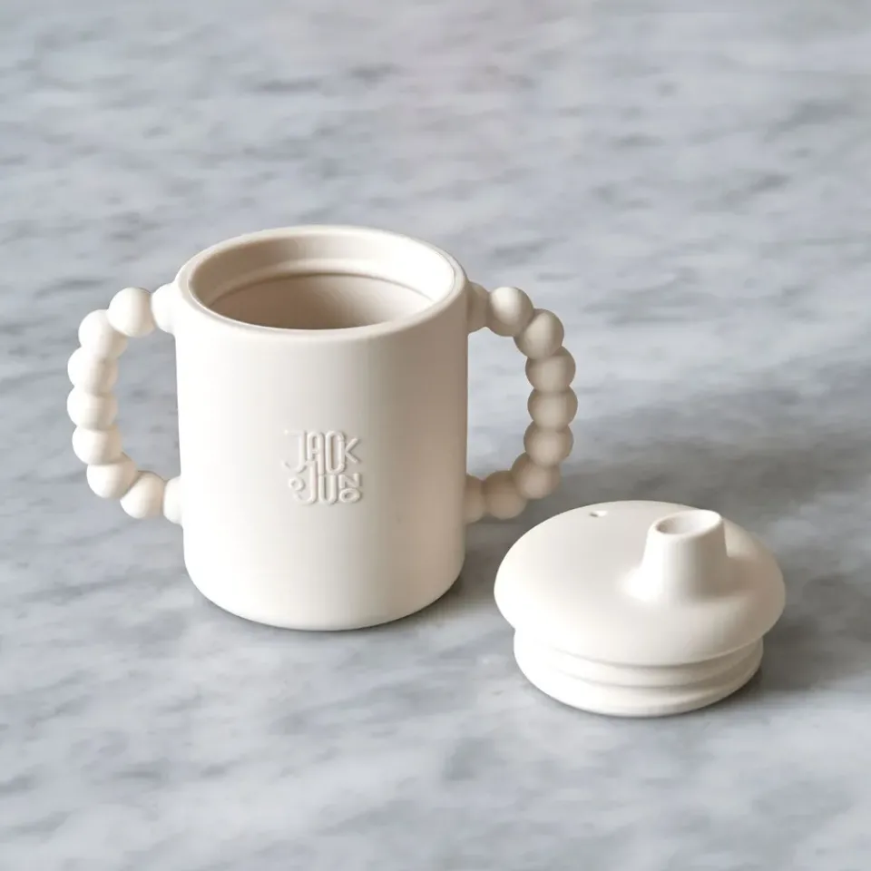 Sale Jack o Juno Bubble sippy cup 15 cl, Cream Beige