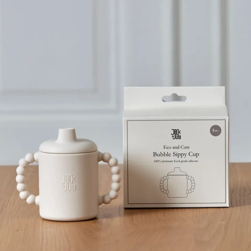 Sale Jack o Juno Bubble sippy cup 15 cl, Cream Beige