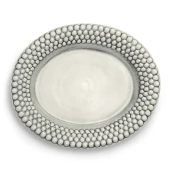 Outlet Mateus Bubbles oval saucer 35 cm, Grey