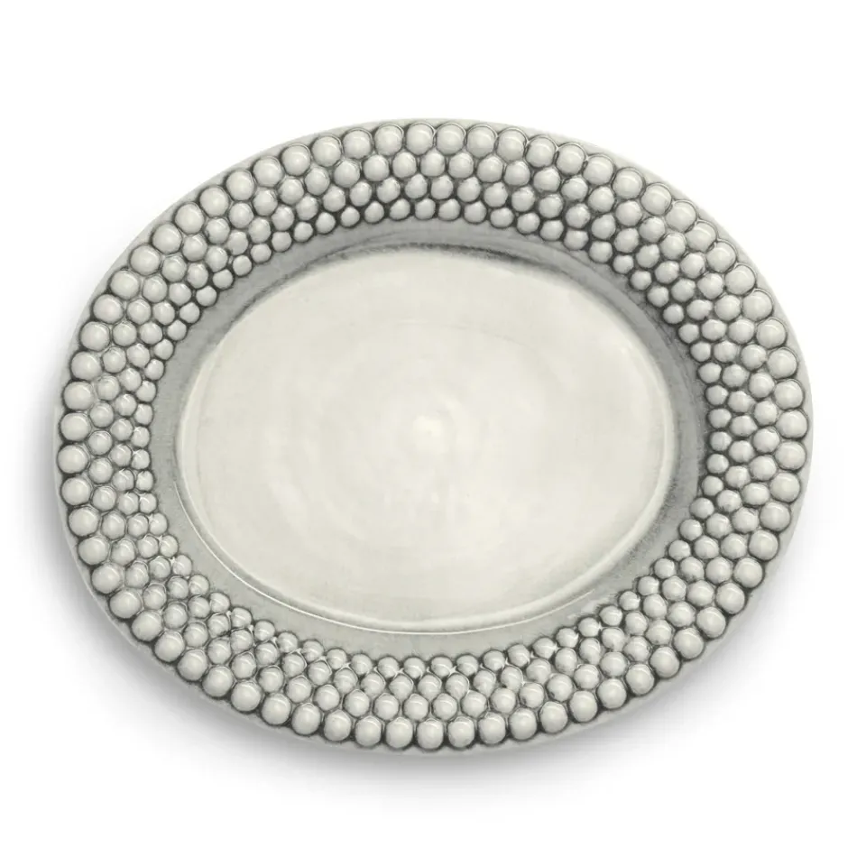 Outlet Mateus Bubbles oval saucer 35 cm, Grey