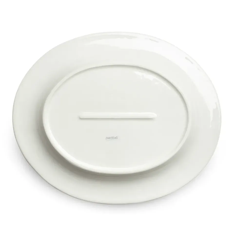 Outlet Mateus Bubbles oval saucer 35 cm, Grey