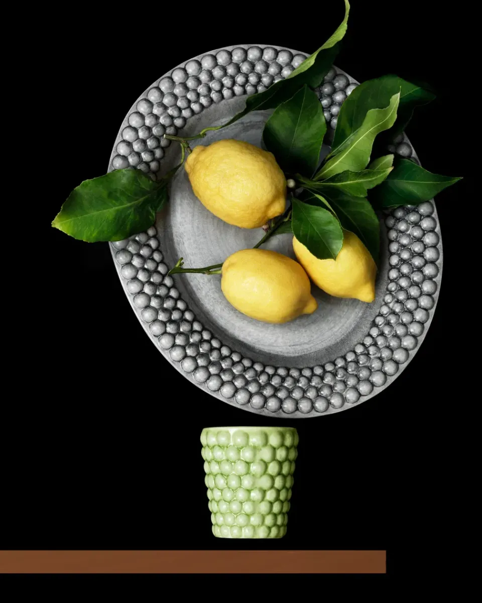 Outlet Mateus Bubbles oval saucer 35 cm, Grey