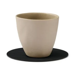 Coasters^LIND DNA Buffalo coaster circle, Black